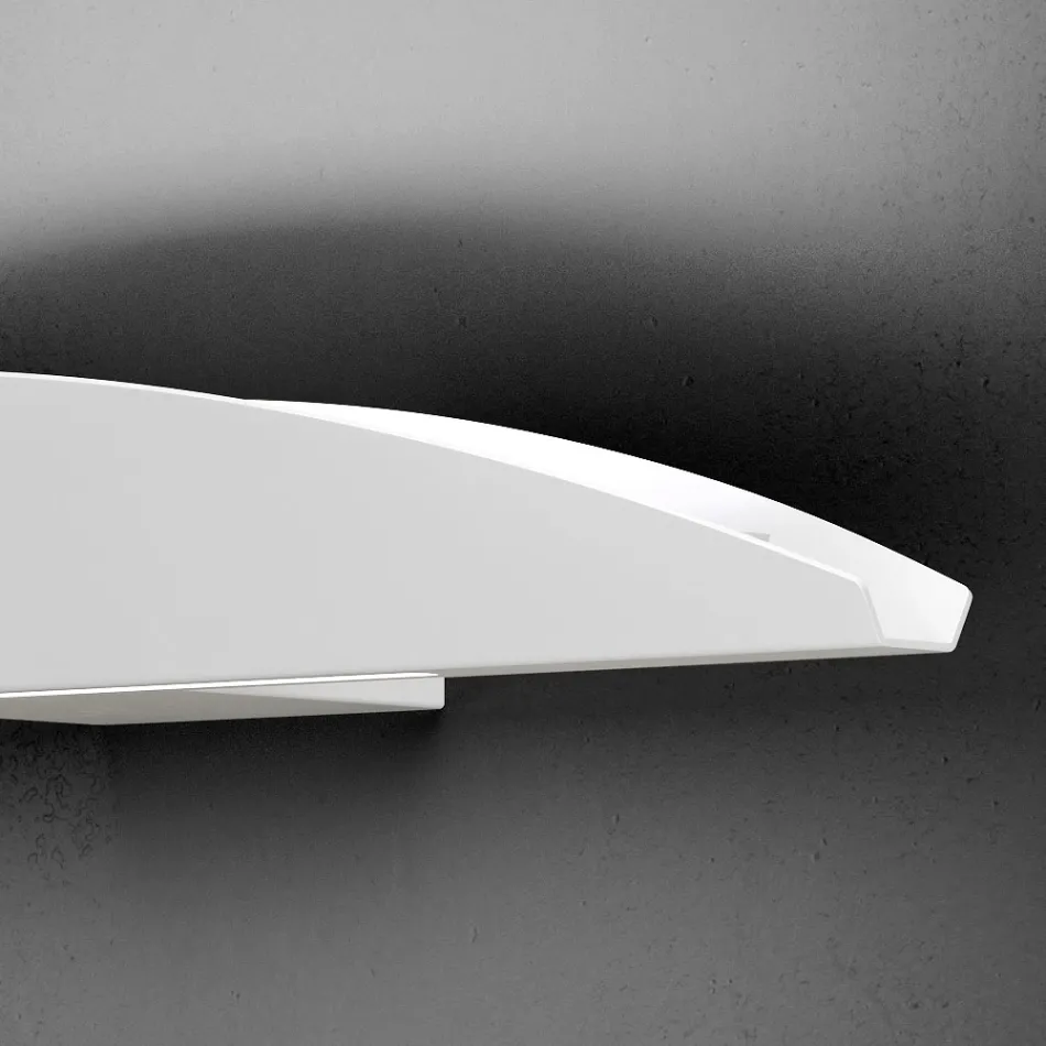 Applique murale en aluminium recyclable, disponible en plusieurs couleurs - Mila Viadurini