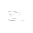 Applique murale en aluminium recyclable, disponible en plusieurs couleurs - Mila Viadurini