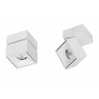 Applique Murale Led Décorative en Aluminium Blanc ou Noir pour Intérieur - Vernon Viadurini