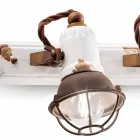 conception Applique et trois spots en céramique et métal Lacey Viadurini