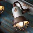 conception Applique et trois spots en céramique et métal Lacey Viadurini