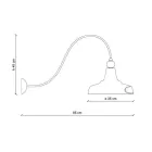 Applique murale design industriel en fer et céramique faite à la main - Grunge Viadurini