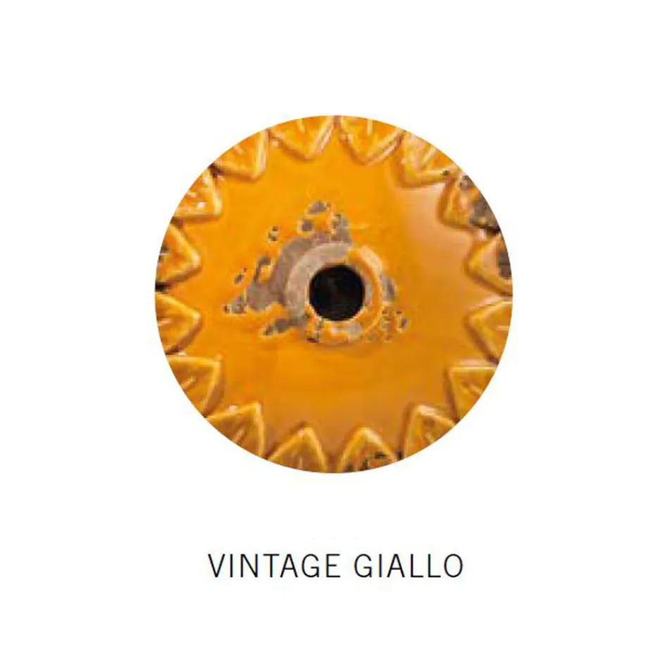 Applique murale design industriel en fer et céramique faite à la main - Grunge Viadurini