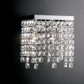 Applique murale en fer chromé ornée de strass, fabriquée en Italie - Afrique