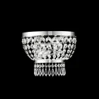 Applique en fer et or ornée de strass, fabriquée en Italie, pour la décoration intérieure - Autriche Viadurini