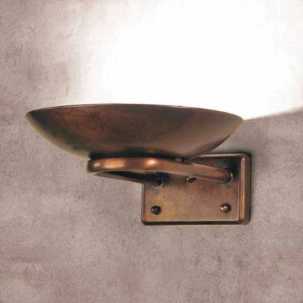 Appliques laiton coulé de verre antique Enthousiaste Viadurini