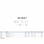 Grès de mur en céramique blanche Glamour Aldo Bernardi Viadurini