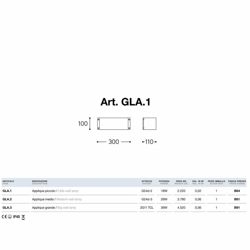 Grès de mur en céramique blanche Glamour Aldo Bernardi Viadurini