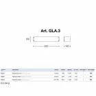 Grès de mur en céramique blanche Glamour Aldo Bernardi Viadurini