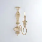 Appliques murales en bois et fer laqué, fabriquées en Italie, pour la décoration intérieure - Toscane Viadurini