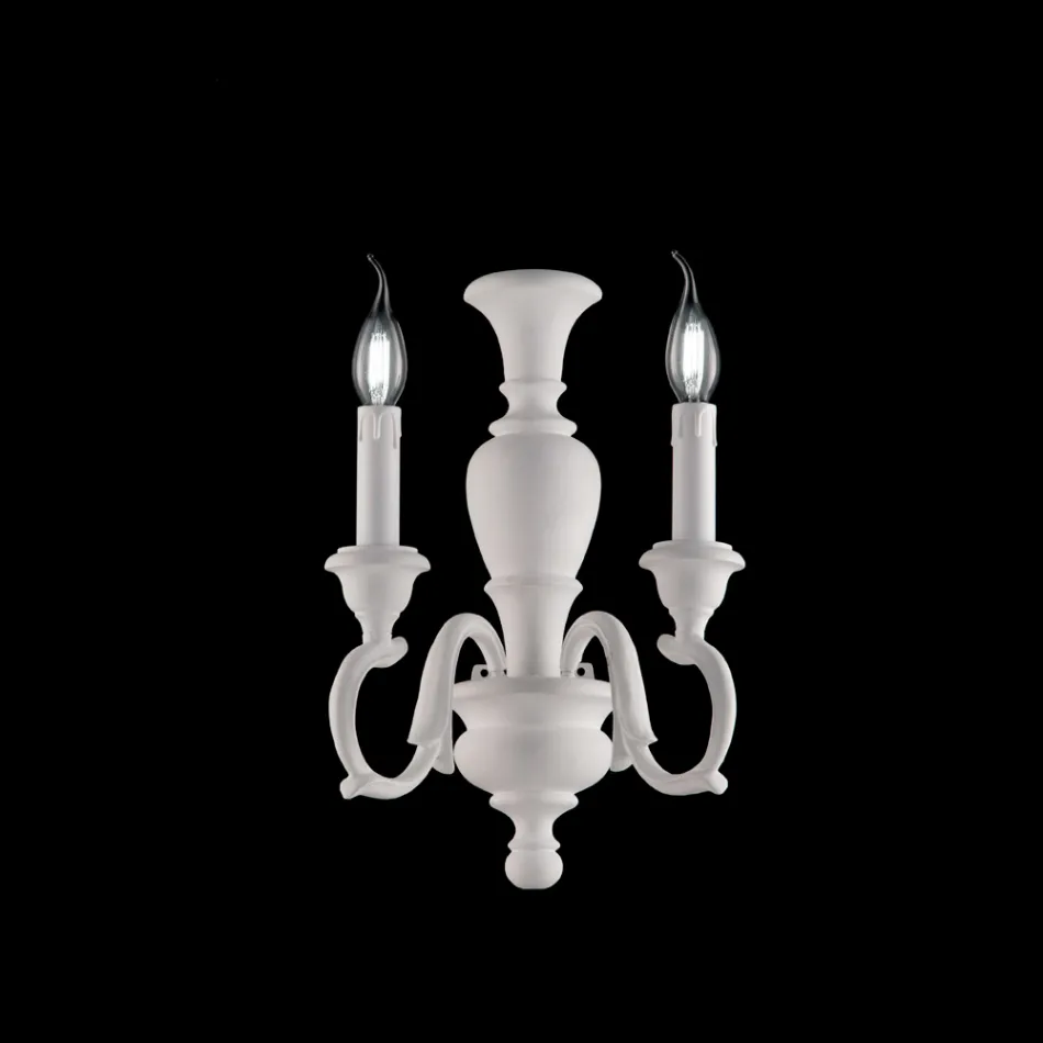 Appliques murales en bois fabriquées en Italie pour la décoration intérieure - Florence Viadurini