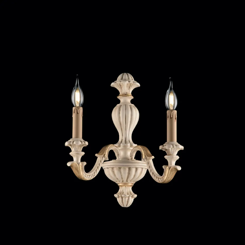 Appliques murales en bois fabriquées en Italie pour la décoration intérieure - Milan Viadurini