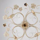 Applique murale LED en métal chromé pour un éclairage élégant et fonctionnel – Fiore Viadurini