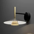 Appliques murales en métal aux finitions variées, fabriquées en Italie - Mira Viadurini