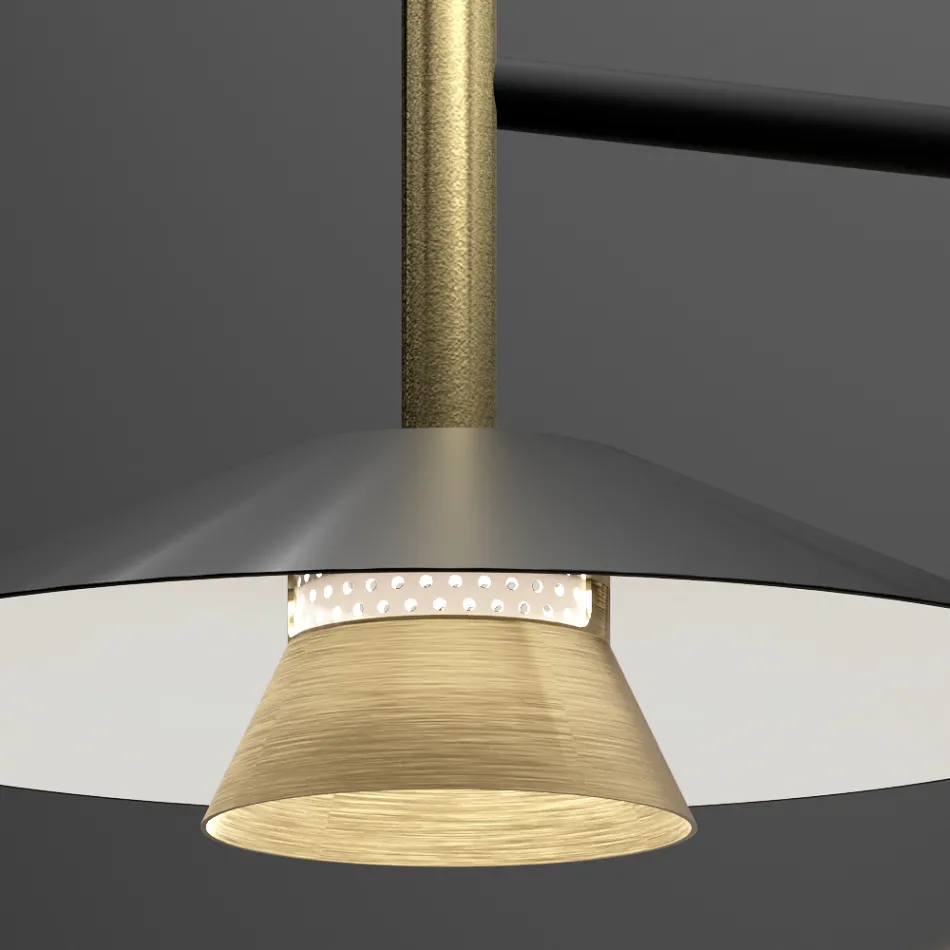 Appliques murales en métal aux finitions variées, fabriquées en Italie - Mira Viadurini