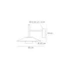 Appliques murales en métal aux finitions variées, fabriquées en Italie - Mira Viadurini