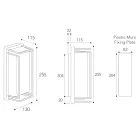 Applique murale vintage en laiton, entièrement fabriquée en Italie - Cristal Viadurini