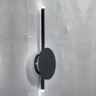 Applique murale à LED de design moderne en métal blanc, noir ou doré - Main Viadurini
