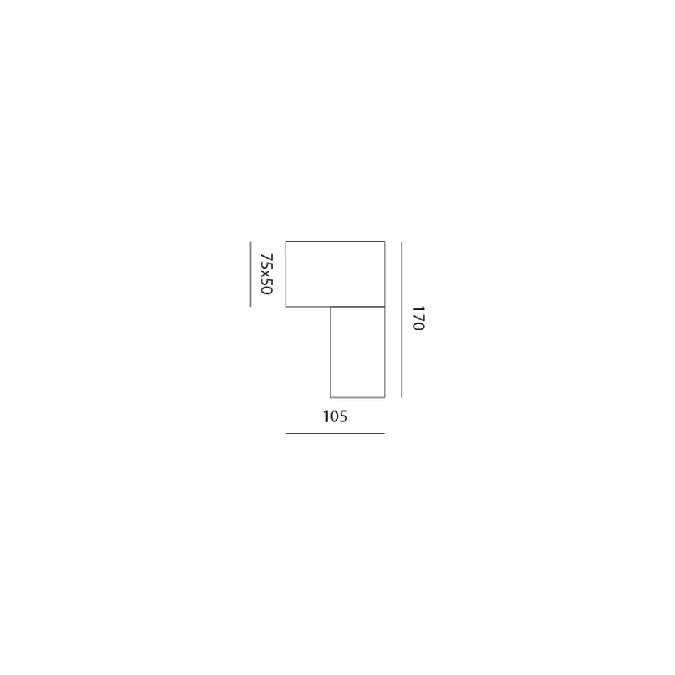 Applique Moderne en Céramique et Cuivre Brossé Made in Italy - Toscot Match Viadurini