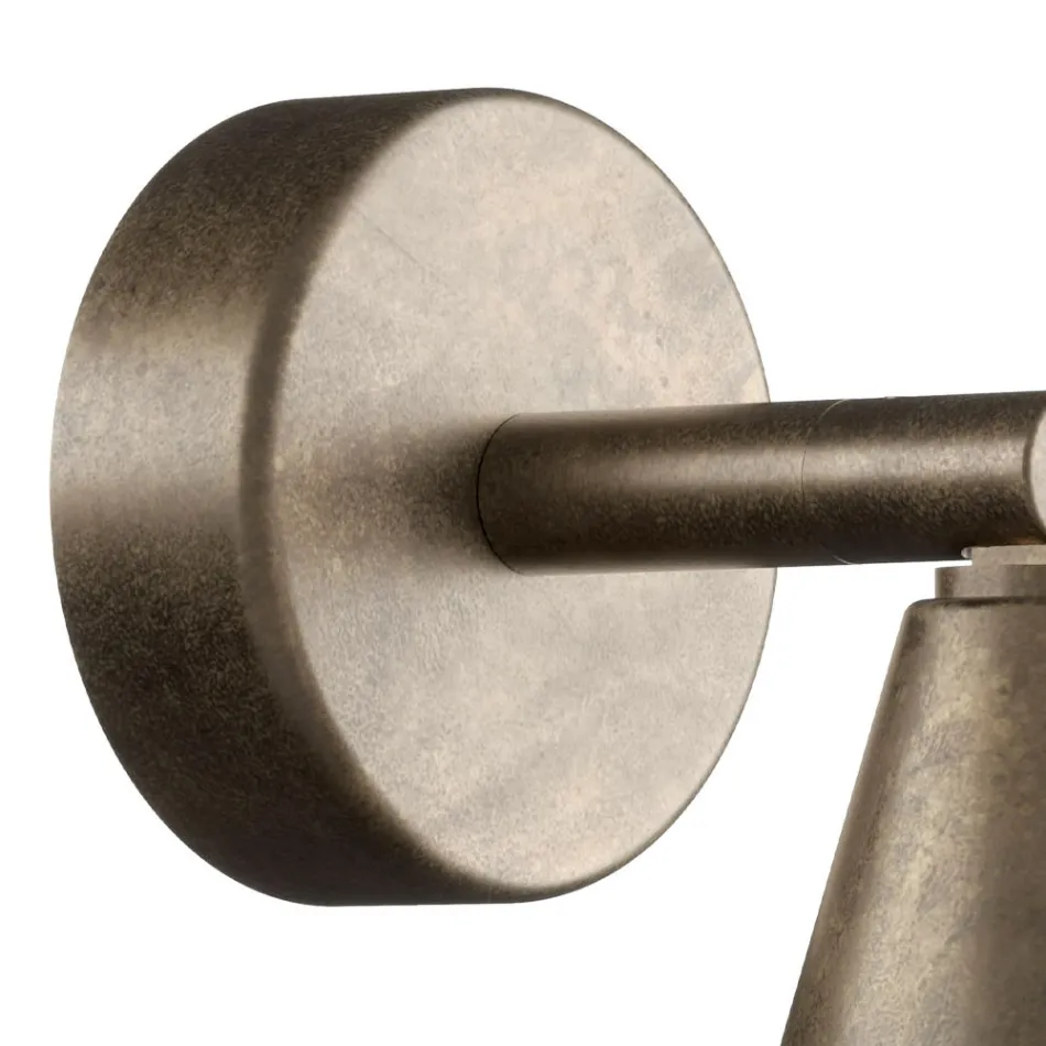 Applique d'extérieur en fer et verre fabriquée en Italie - Nuageux Viadurini