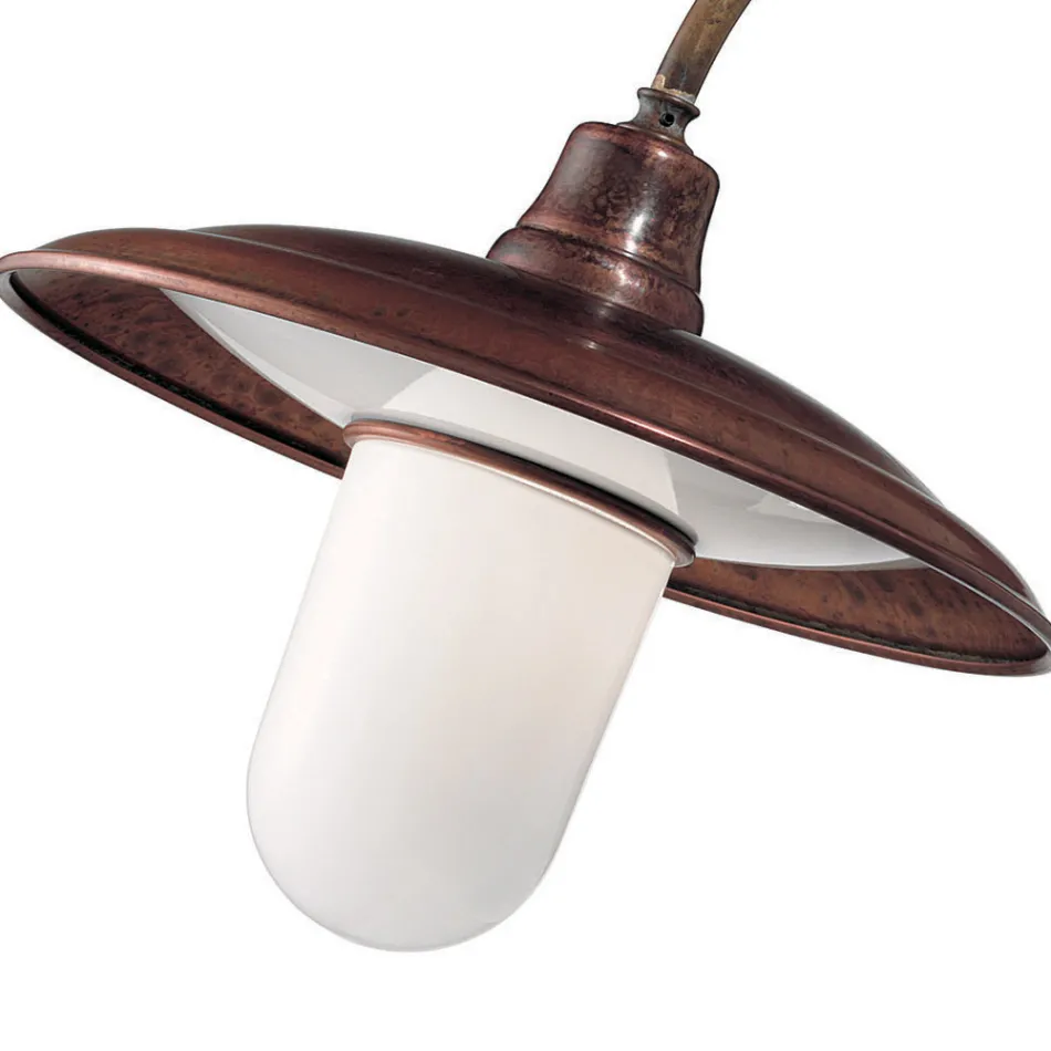 Applique murale en laiton, cuivre et verre en Italie - Chiocciola Viadurini