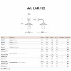 Nabucco applique, lampe de mur, cuivre, verre, laiton Viadurini