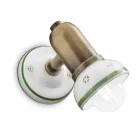 Applique murale orientable en céramique décorée Savona par Ferroluce Viadurini