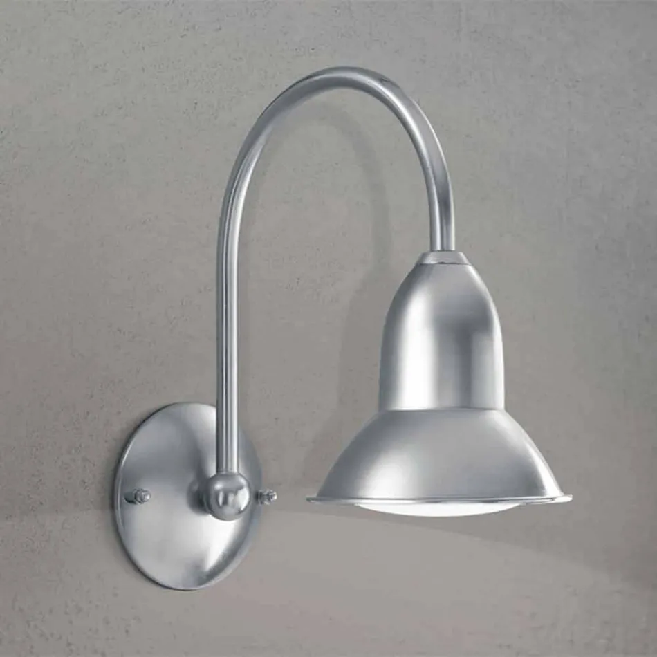 Outdoor Wall finition laiton nickelé Jasmine Viadurini