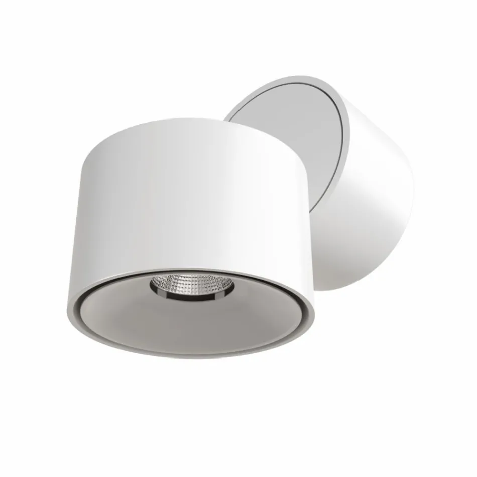 Applique murale décorative ronde Led 7W en aluminium blanc ou noir - Chine Viadurini