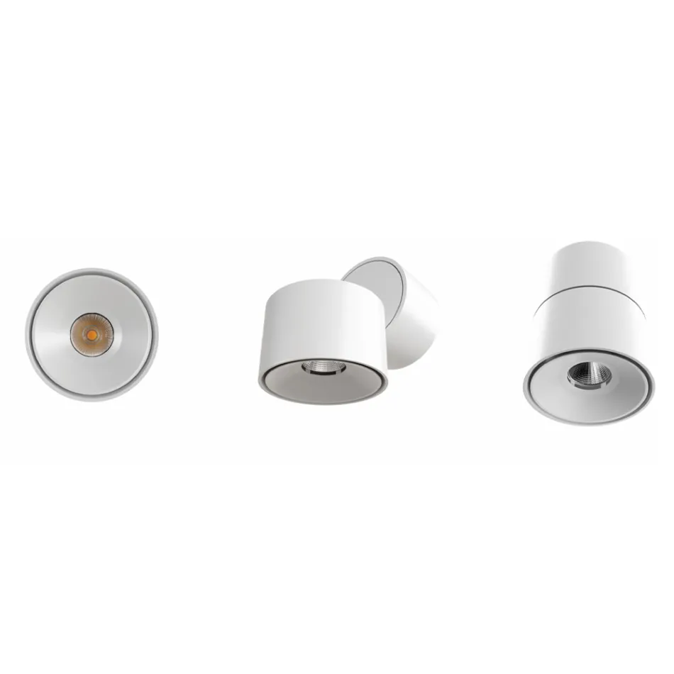 Applique murale décorative ronde Led 7W en aluminium blanc ou noir - Chine Viadurini