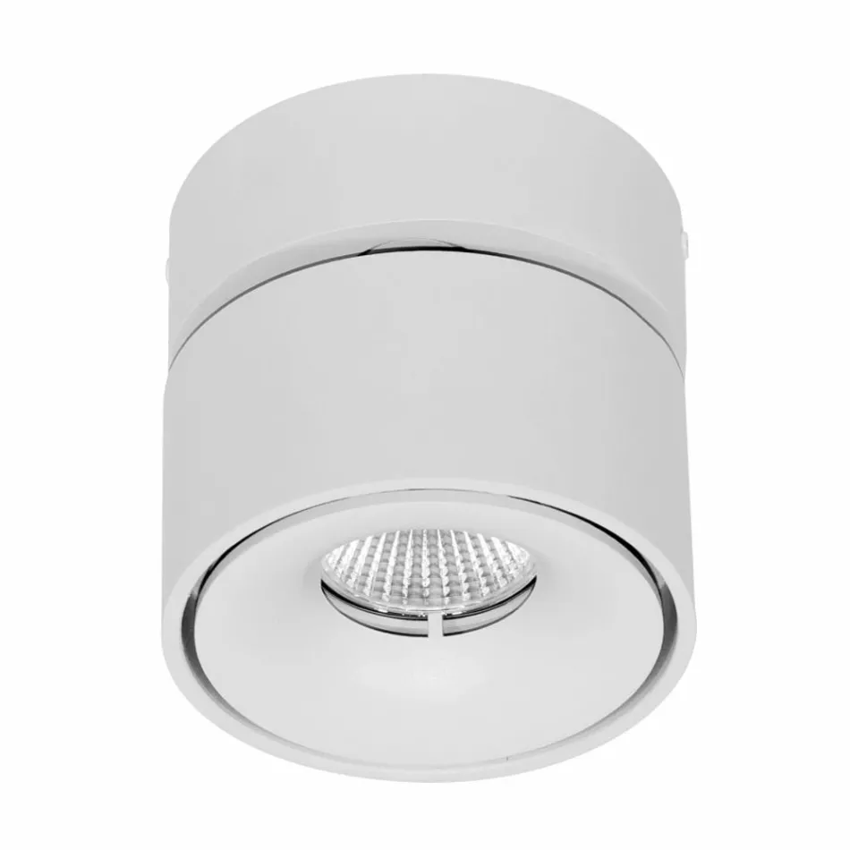 Applique murale décorative ronde Led 7W en aluminium blanc ou noir - Chine Viadurini