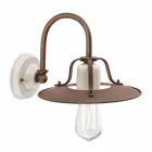 Applique en métal de style industriel et céramique Ferroluce Viadurini