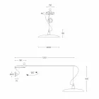 Applique Murale Vintage en Laiton à Bras Mobile - Meridiana Aldo Bernardi Viadurini