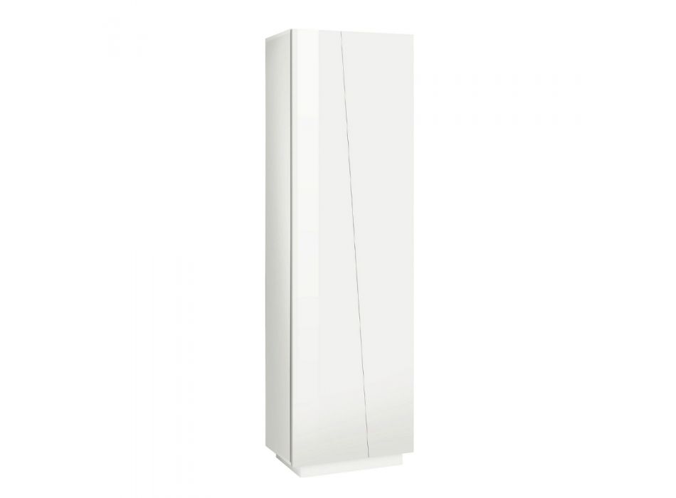 Armoire 2 portes en bois mélaminé durable blanc ou ardoise - Joris Viadurini