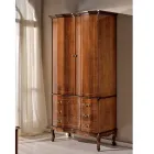 Armoire en bois classique avec 2 portes et 3 tiroirs Made in Italy - Luxury Viadurini