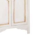 Armoire en bois blanc patiné avec 2 portes fabriquées en Italie - Agni Viadurini
