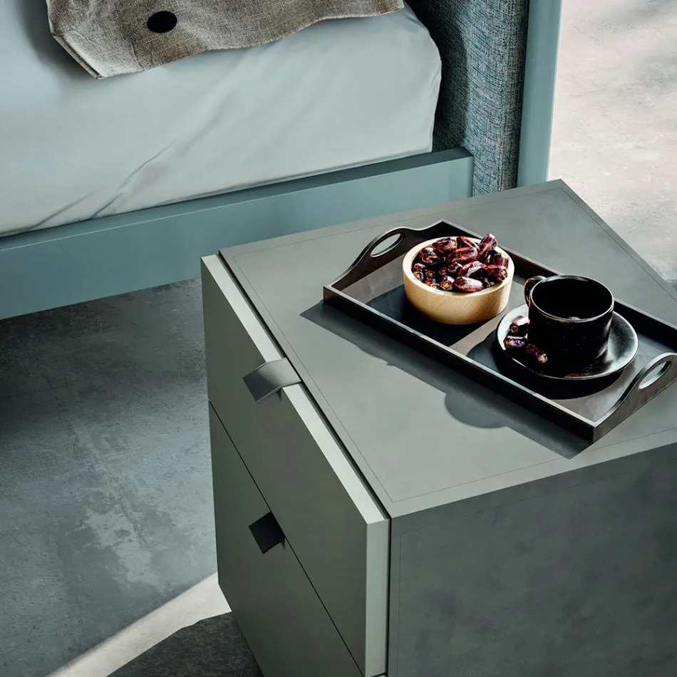 Meubles de chambre à coucher avec 4 éléments de style moderne fabriqués en Italie - Eletta Viadurini