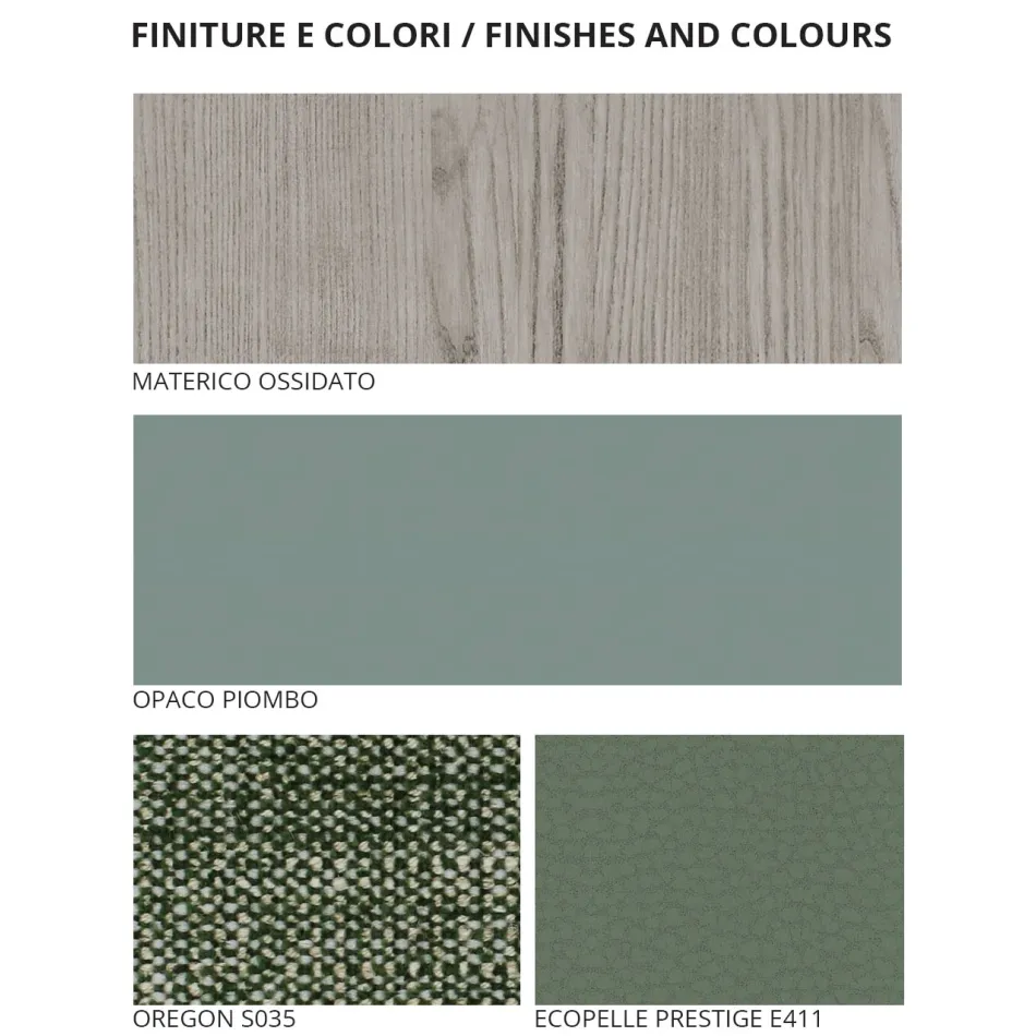 Meubles de chambre à coucher de luxe fabriqués en Italie à 5 éléments - Cristina Viadurini