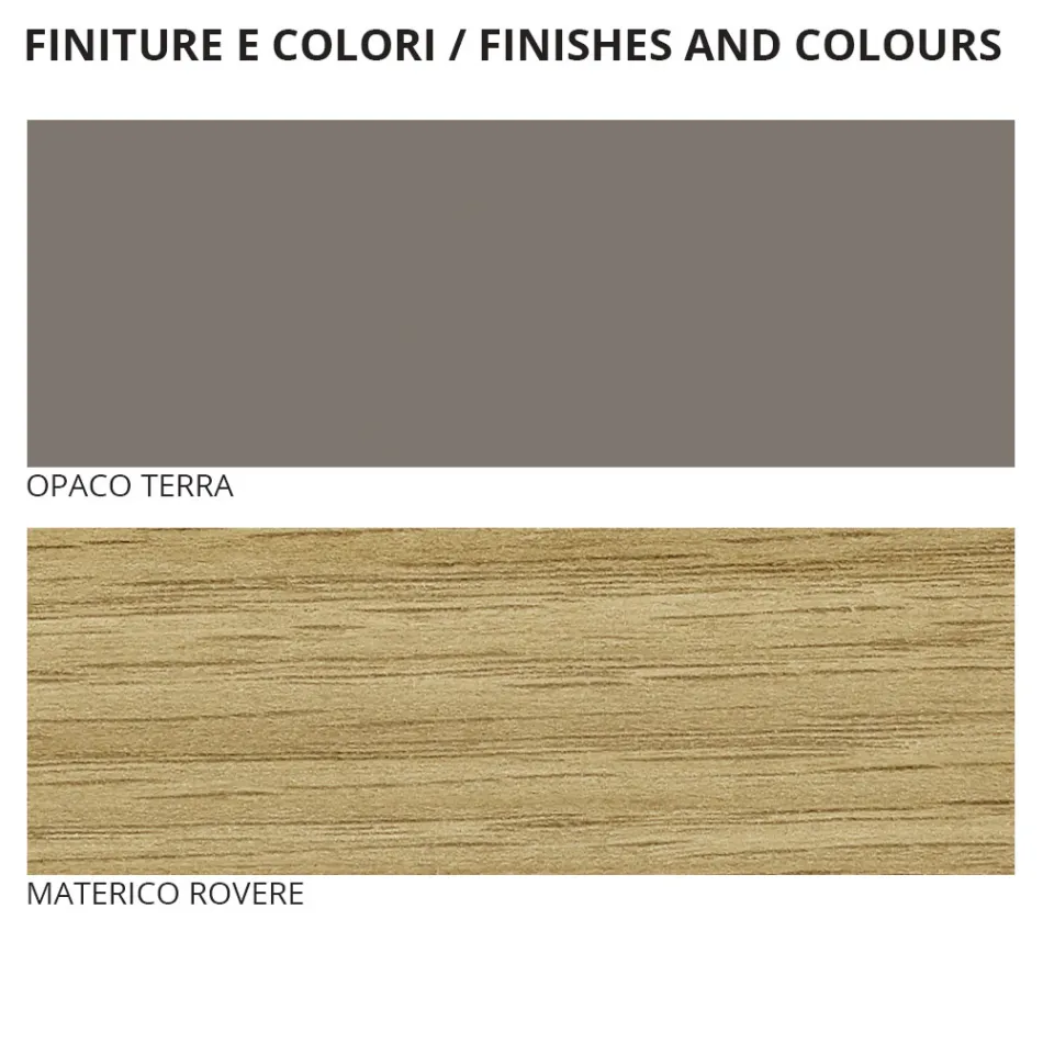 Meubles de chambre à coucher de style moderne à 5 éléments fabriqués en Italie - Diamond Viadurini