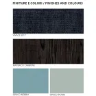 Meubles de chambre à coucher avec 7 éléments de style moderne fabriqués en Italie - Polynésie Viadurini