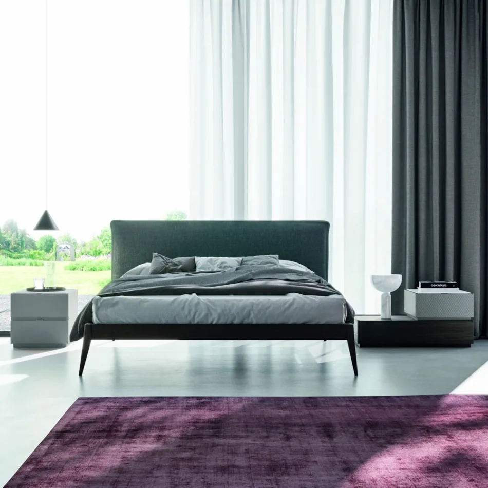 Meubles de chambre à coucher avec 7 éléments de style moderne fabriqués en Italie - Polynésie Viadurini