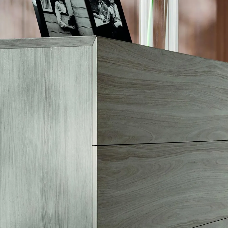 Meubles de chambre double avec 4 éléments fabriqués en Italie - Lucania Viadurini