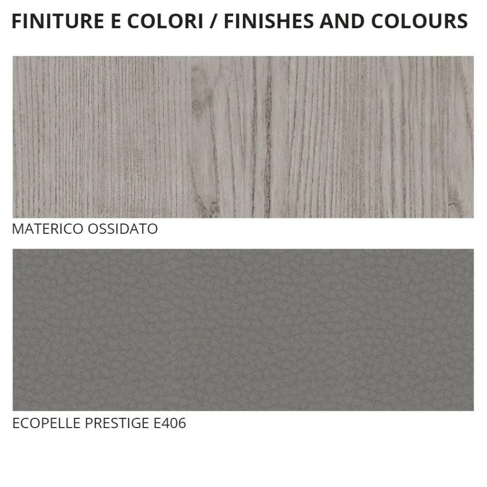 Meubles de chambre double avec 4 éléments fabriqués en Italie - Lucania Viadurini