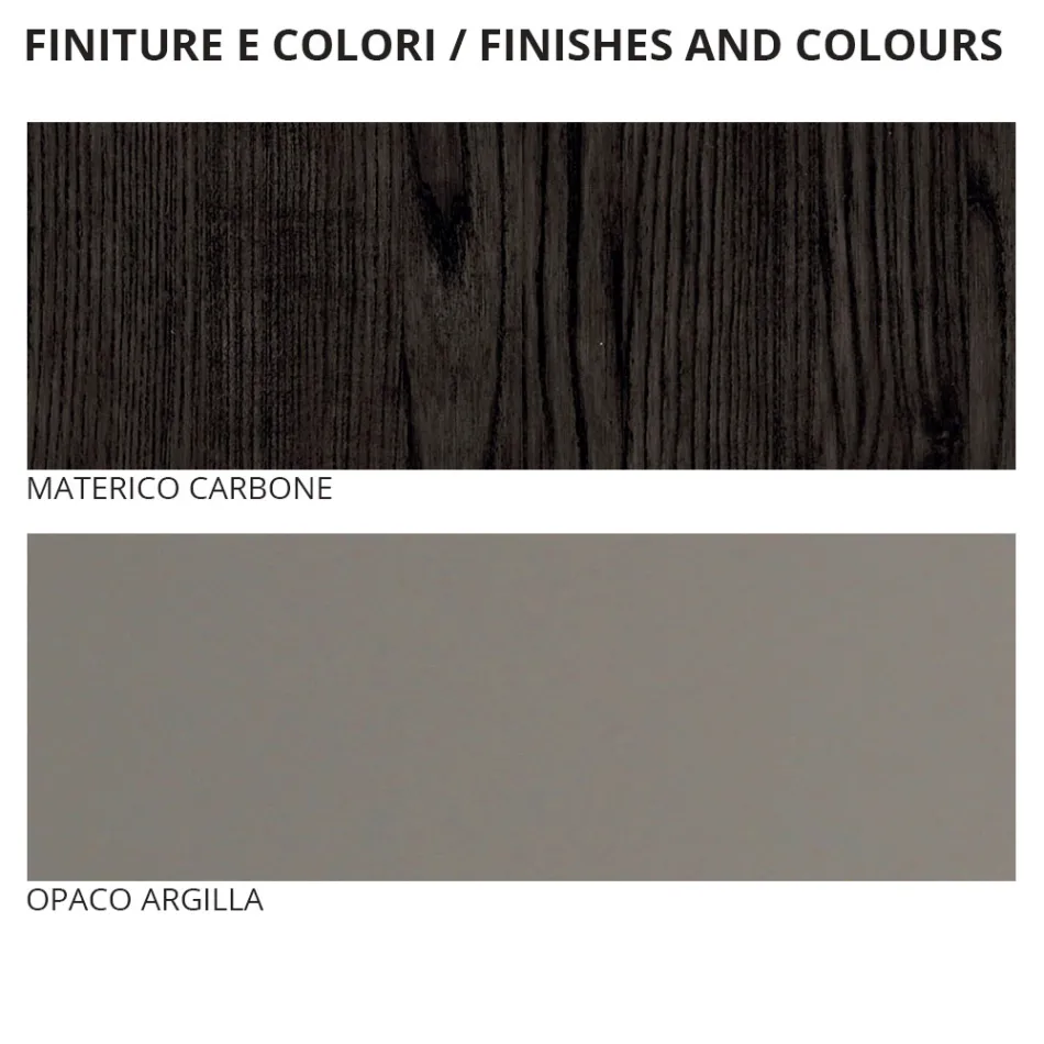 Meubles de chambre double avec 5 éléments fabriqués en Italie - Scampia Viadurini