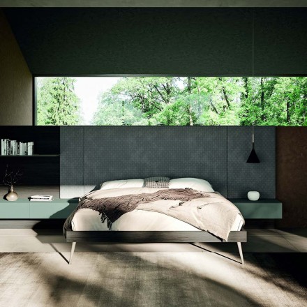 Meubles de chambre à coucher à 6 éléments fabriqués en Italie - Ruby Viadurini