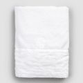 Serviette de visage en coton éponge blanc à décor géométrique - Gimmy