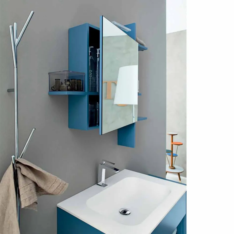 Porte-manteau de sol design moderne en métal blanc ou chromé - Kottac Viadurini