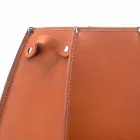 Porte-parapluie Audrey avec un design moderne en cuir, fabriqué en Italie Viadurini