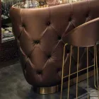 Comptoir de bar avec plateau en verre pailleté Made in Italy, Luxe - Calcutta Viadurini