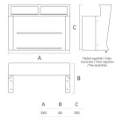 Comptoir de bar lumineux avec accessoire organisateur et porte-bouteille - Rapport Viadurini